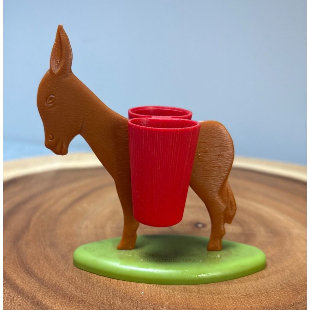 Vintage Donkey Toothpick Holder "The Children of the Mountains" San Antonio Texa